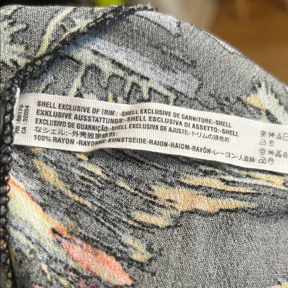 Free People Blue Lagoon Palm Tree Pants - Picture 5 of 6